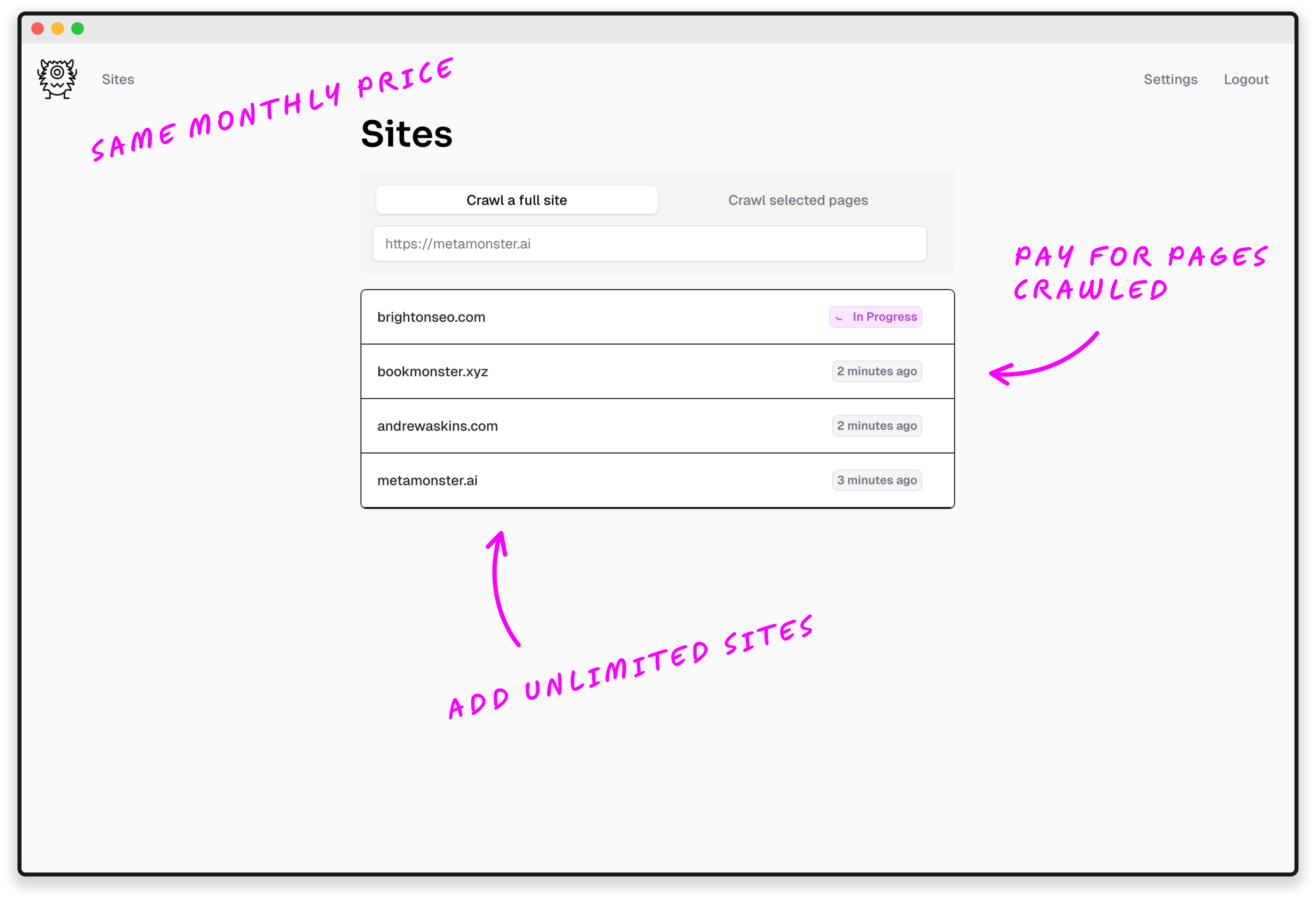 Generated descriptions